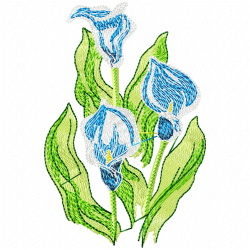 Flowers And Tree Embroidery Design 12 Flowers And Tree Embroidery Design 12